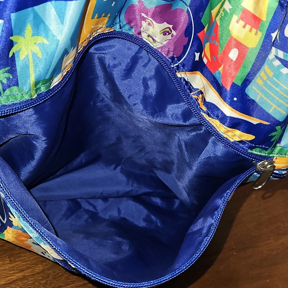 Disney Parks Rides Retro Style Cinch Sack Bag Drawstring Backpack